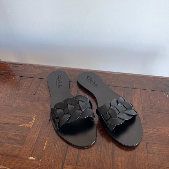 Dragon Real Italian Leather Flat Slip on Sandal - Picture 4 of 8